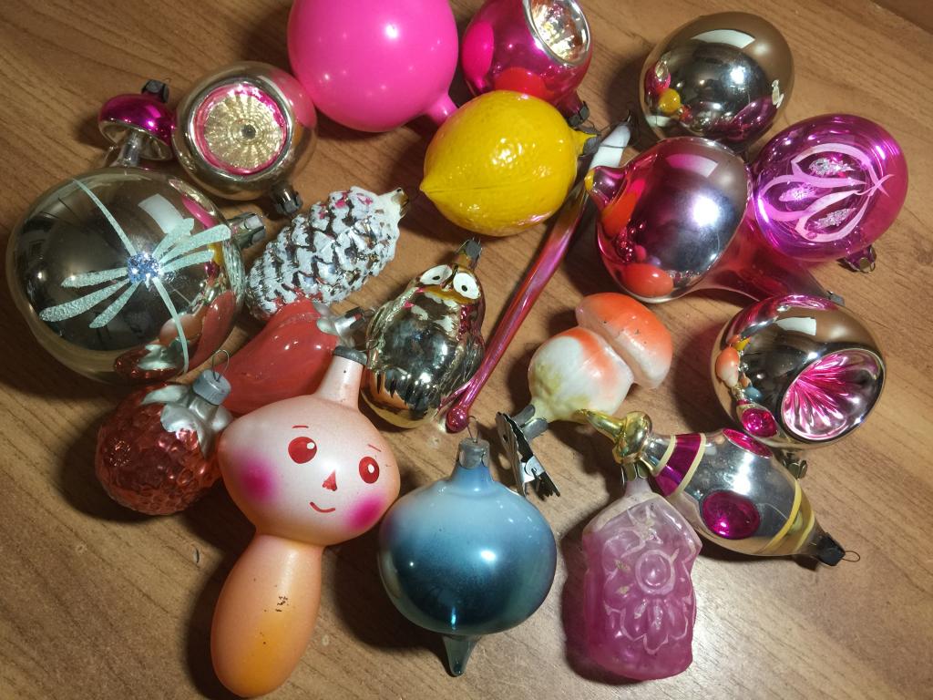 Елочные Игрушки. 20 шт. Отличные. Состояние! Ёлочная игрушка. Новогодние игрушки. Новогодняя игрушка