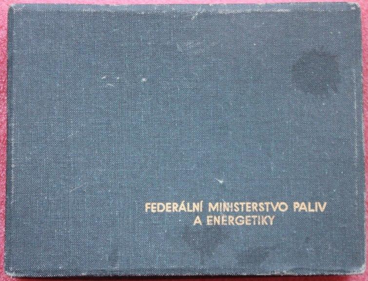 Министерство топлива и энергетики ЧССР Чехословакия Чехия Коробка для медали, награды Футляр.