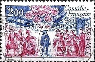 Франция 1980 MiNr 2226 (0.6 €) 300 лет французскому театру комедии. U