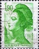 Франция 1986 MiNr 2558 A (1 €) Стандарт. Свобода (Делакруа). U