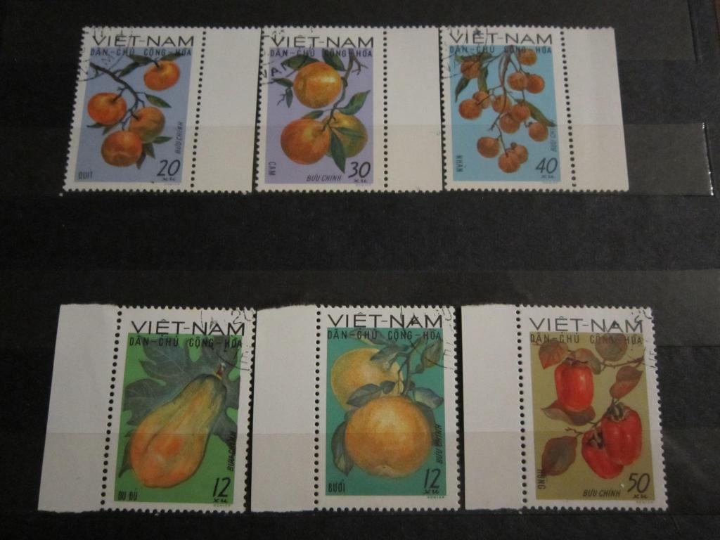 Марки Флора Ягоды Фрукты Вьетнам 1969 г.