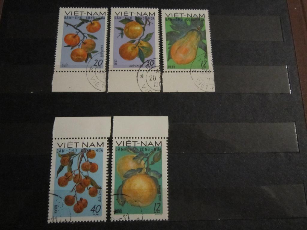 Марки Флора Ягоды Фрукты Вьетнам 1969 г.