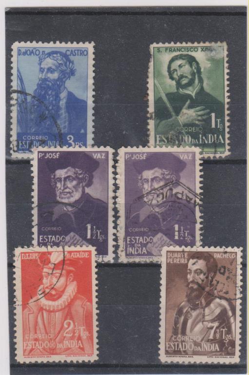 Португальская Индия,1948-Историч.личности(гаш.)