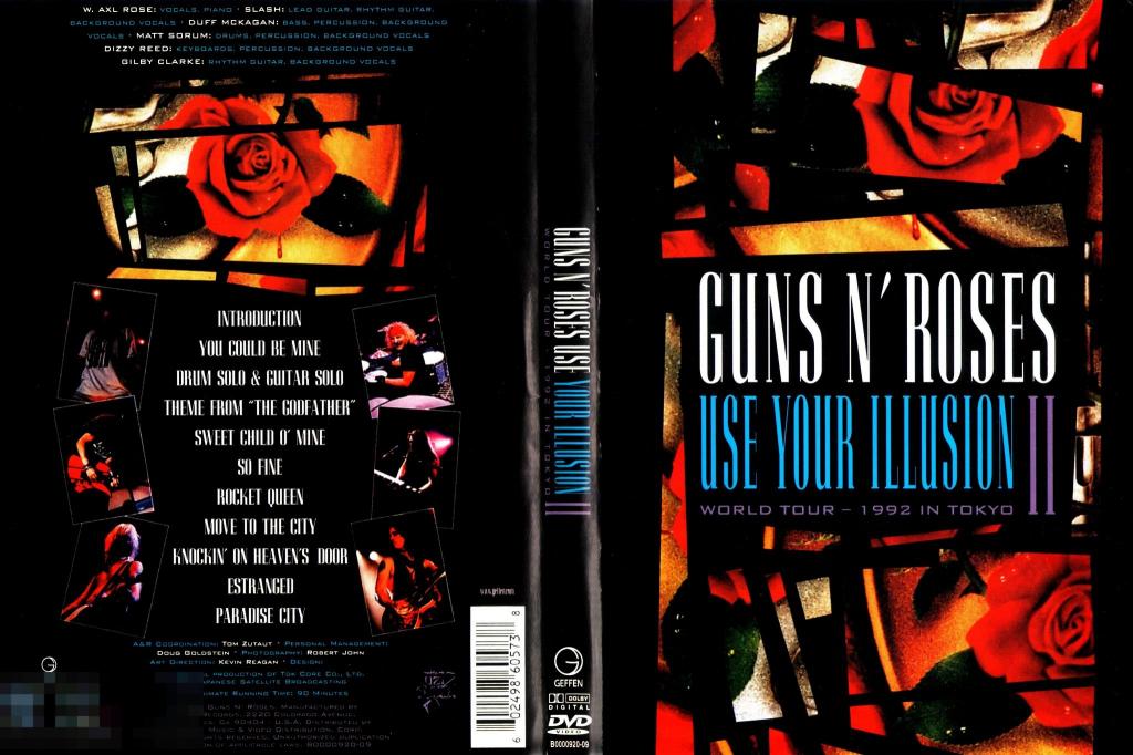 GUNS N’ ROSES Use your Illusion II 1992 Tokyo  DVD Сост. "VERY GOOD" 