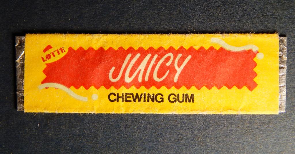 Обертка от жвачки Lotte Juicy