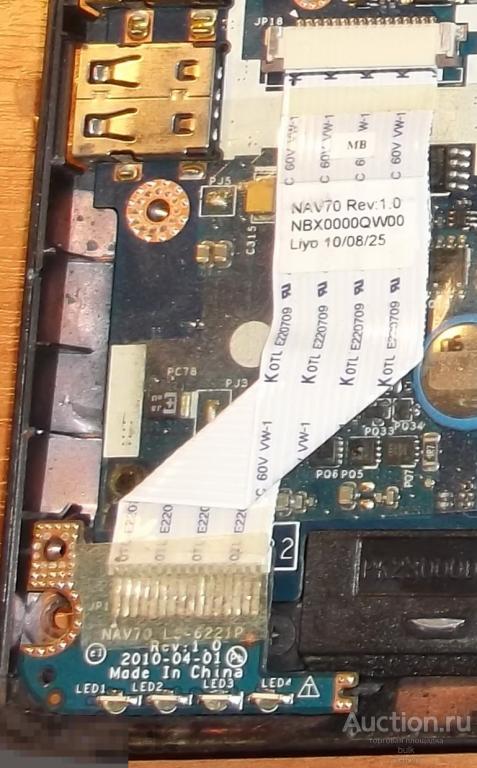 Плата индикации  Module Led LS6221P  на шлейфе NBX0000QW00  от нетбука Acer One D255 