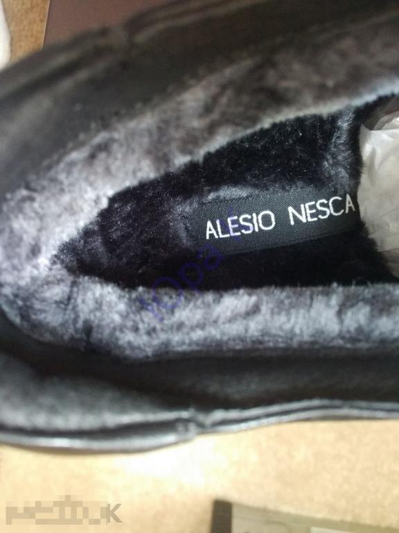 Новые зимние ботинки- кожаные на натуральном меху Alesio Nesca