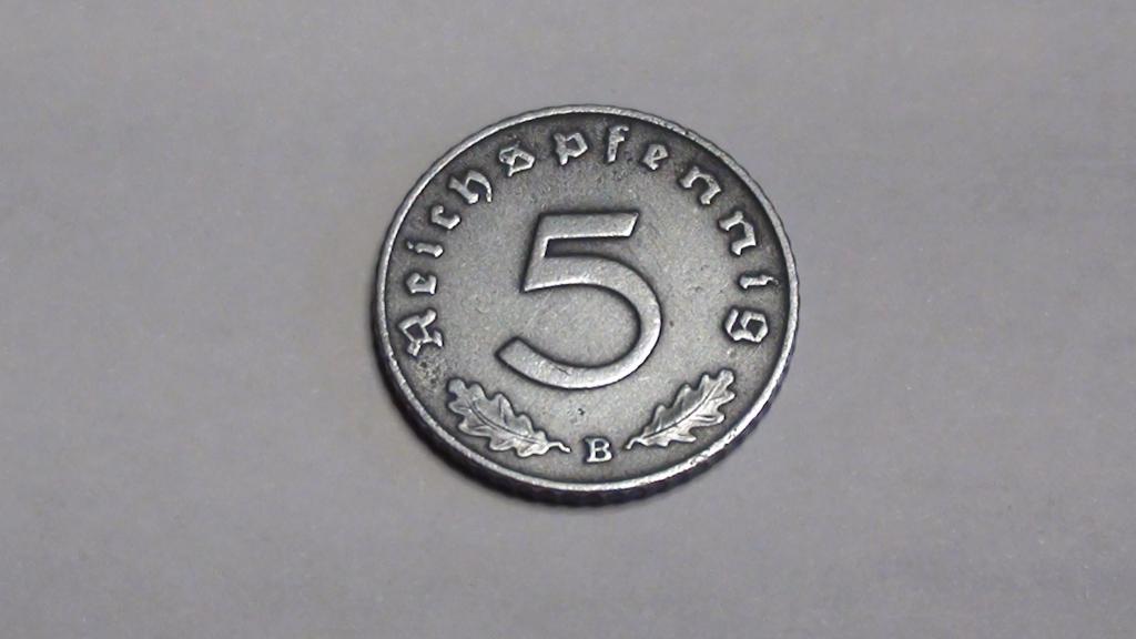 5 пфеннигов 3-рейх Германия 1942 B (2)