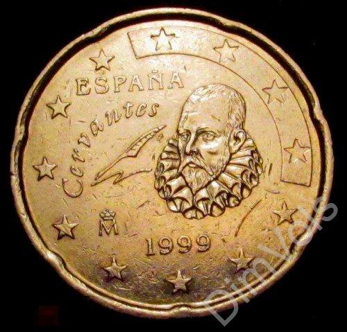 Испания. 20 евро центов 1999. KM# 1044