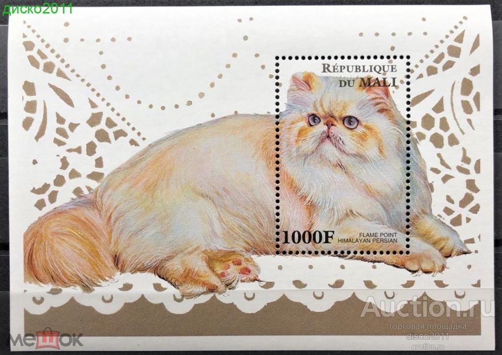 Мали 1997 Кошки Кошачьи Домашние животные Фауна блок**