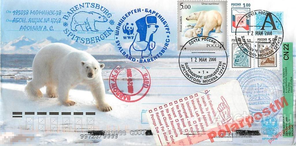 РОССИЯ 2008 ШПИЦБЕРГЕН ГМО БАРЕНЦБУРГ. WWF. №7 