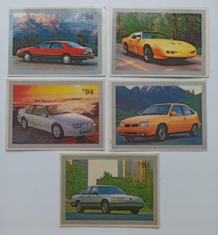 Календари 1994 автомобили