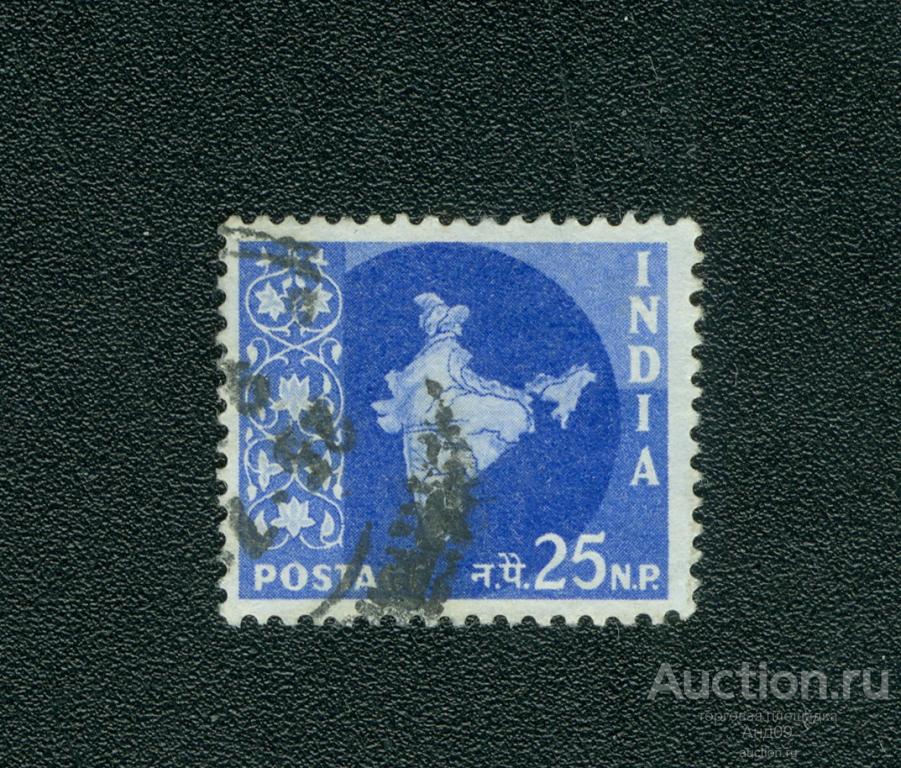 1957 г. Индия – Карта Индии (s4374)