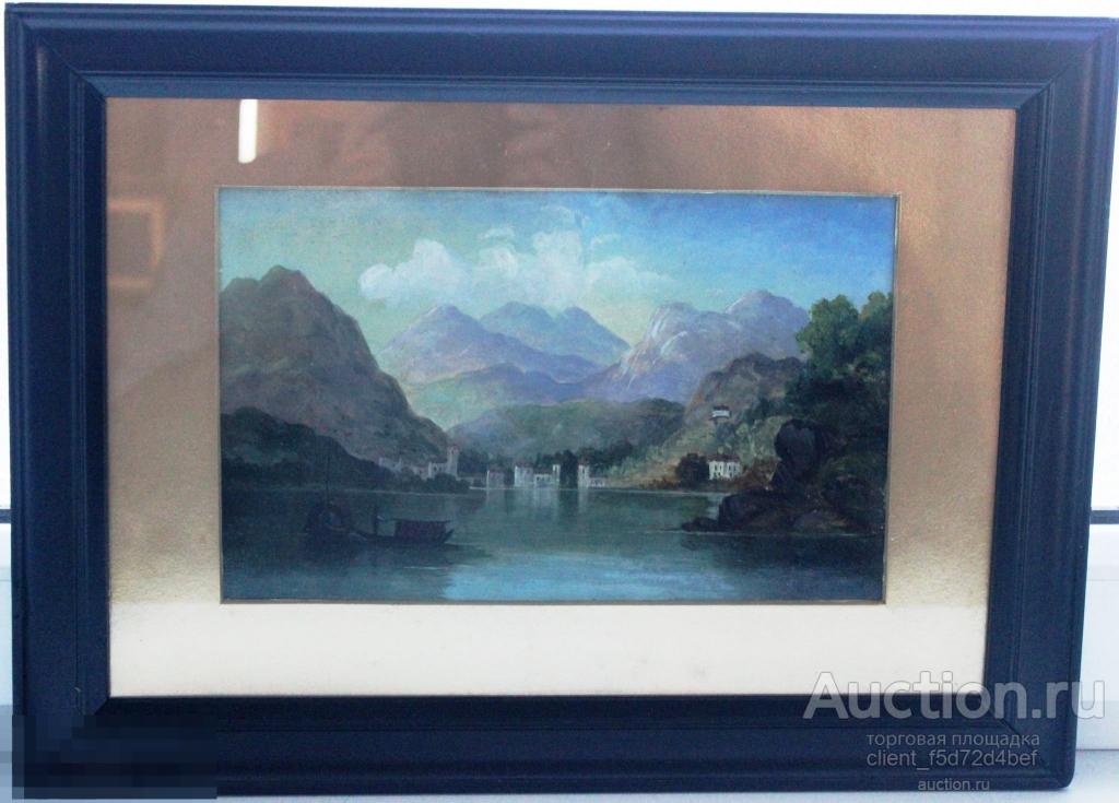 Антикварный пейзаж Edwin Sent John (1878-1961) 