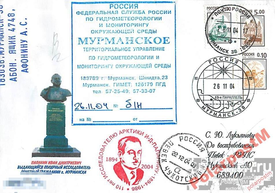 РОССИЯ 2004. 110 ЛЕТ Д.И.ПАПАНУНА №5 