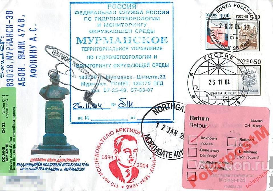 РОССИЯ 2004. 110 ЛЕТ Д.И.ПАПАНУНА №7 