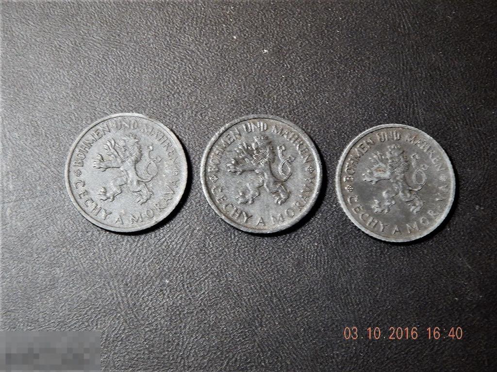 Богемия Моравия 1 крона-цинк -1942-1943год