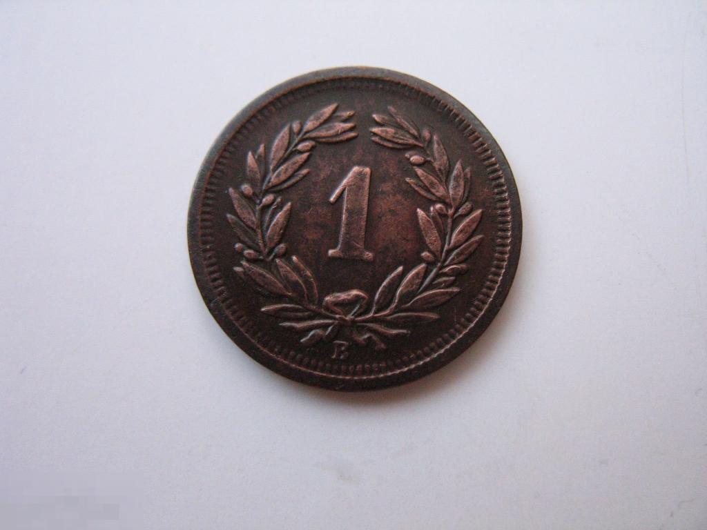 1 раппен 1905 года Швейцария в коллекционном состоянии 