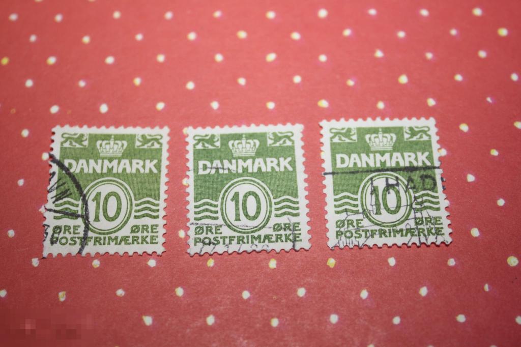Марки Дания  10 оре. 