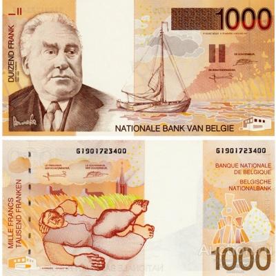 1000 франков 1995 года Бельгия, копия арт. 19-11092