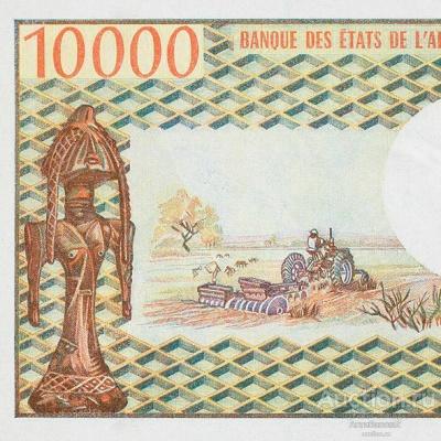 10000 франков 1971 Габон, центральная Африка, копия арт. 19-9344