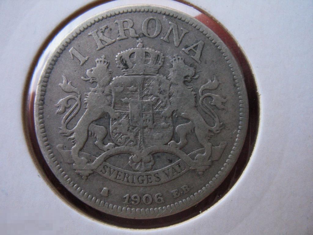 1 крона 1906 года Швеция