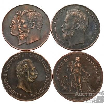 Настольные медали России 1820-1903 гг, копии в меди арт. 15-9804