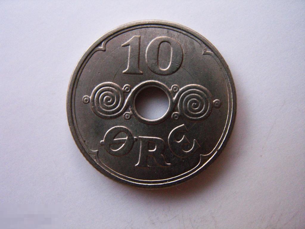 10 эре 1931 Дания в штемпельном состоянии 