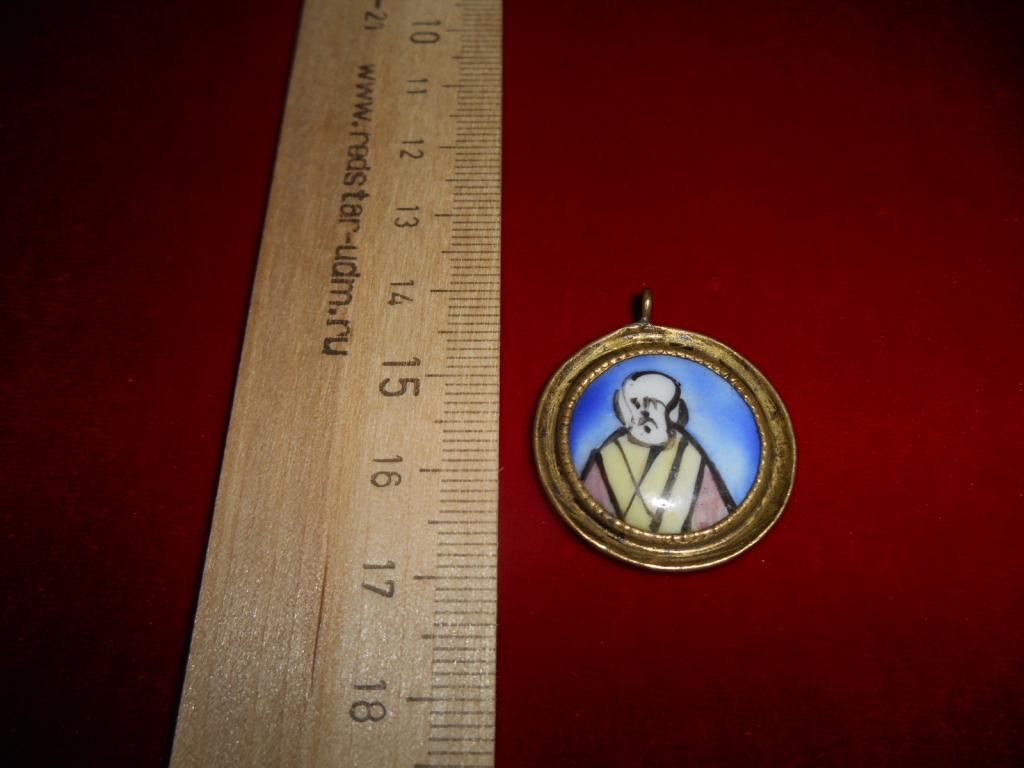 Подвеска Церковная Православная До 1917 г. Серебро Золочение Эмаль Царская Россия Состояние