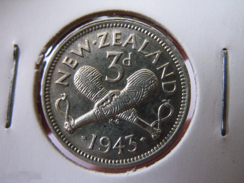 3 пенса 1943 года Новая Зеландия