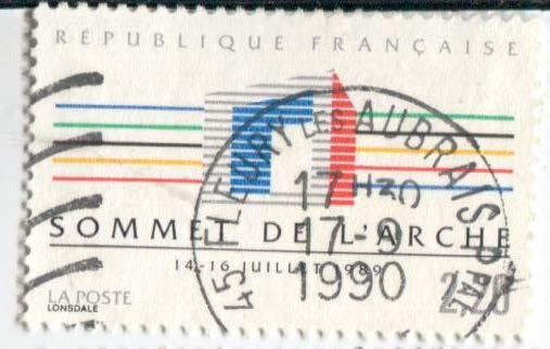 1989 франция саммит промышленно развитых стран у Арки обороны.гаш