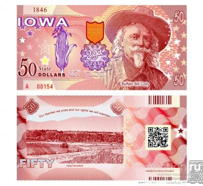50 долларов 2016 Iowa, США, фэнтези, копия арт. 19-14114