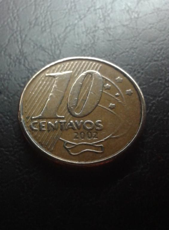 10 сентаво, 2002 г. Бразилия, Америка (1В21)