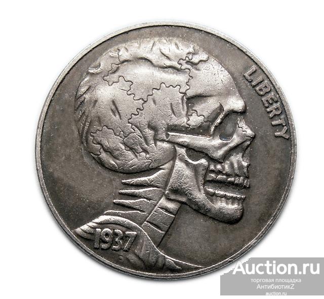 5 центов 1937 США Бизон сувенирная монета 16 копия арт. 17-6896-1