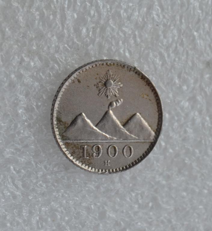 Гватемала 1900 год 1/4 реал