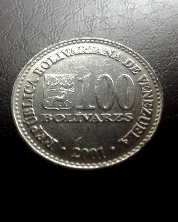 100 боливаров, 2001 г. Венесуэла , Америка (В27)