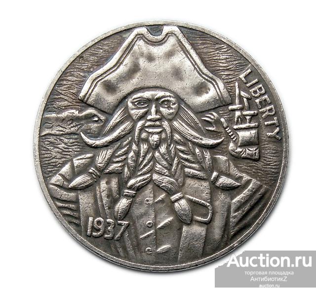 5 центов 1937 США Бизон сувенирная монета 13 копия арт. 17-6893-1