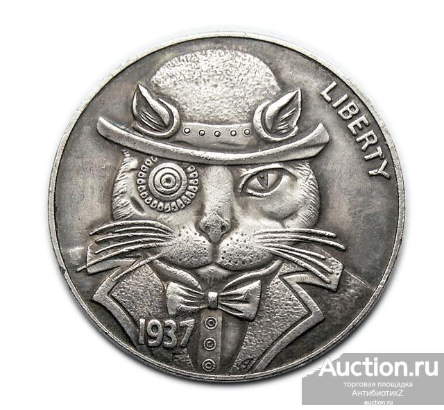 5 центов 1937 США Бизон сувенирная монета 11 копия арт. 17-6891-1
