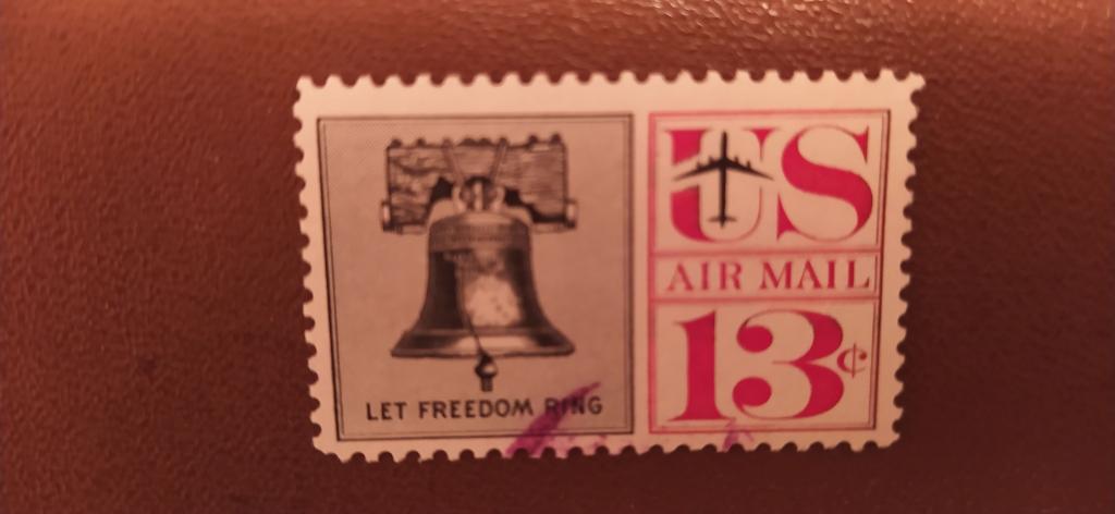 Марка США, 1961, Авиапочта, Колокол