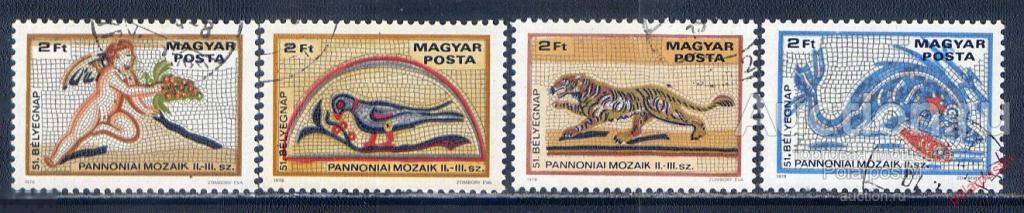 ВЕНГРИЯ 1978 3310-3313 МОЗАИКА. ИСКУССТВО 