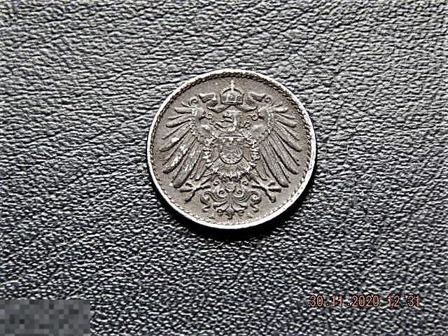 Германия-Империя- 5 пфеннигов 1918 A