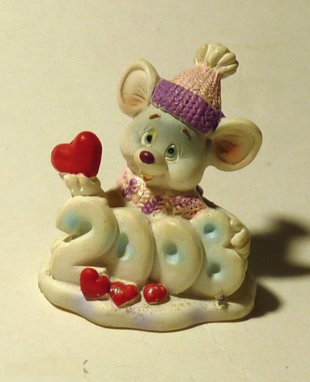 Мышь 2008 символ года фигурка полистоун 