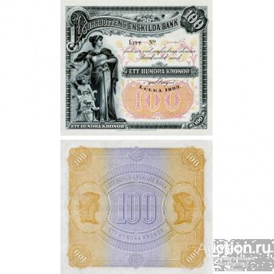 Швеция 100 крон 1893 банк Norrbottens Enskilda, копия арт. 19-11774