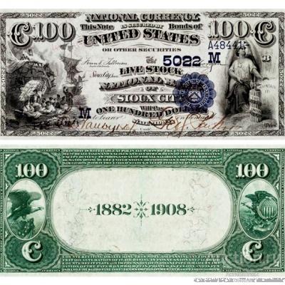 США 100 долларов 1882-1908 Су-Сити, копия арт. 19-11968