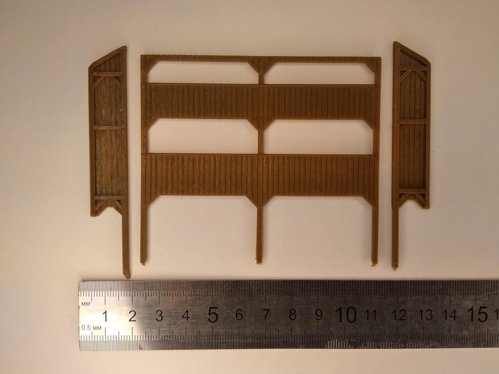 16мм (HO) Части террасы от дома с аптекой Vero
