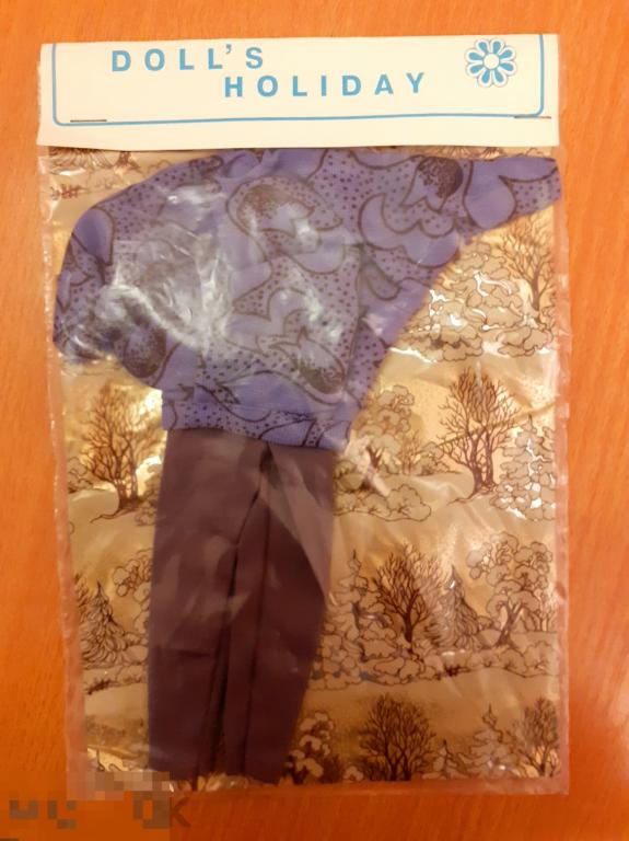 Новый брючный костюм на куклу Barbie " Dolls Holiday" 90-егг 