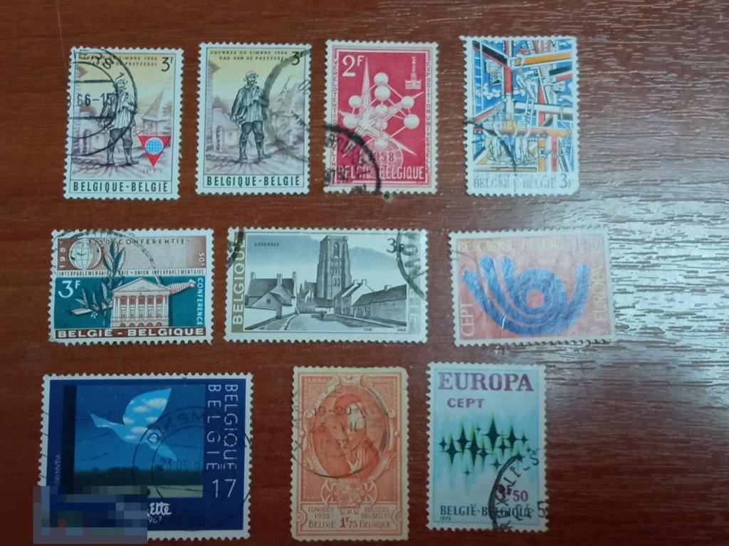 А10.3 Бельгия, сток, 10 марок,  U 