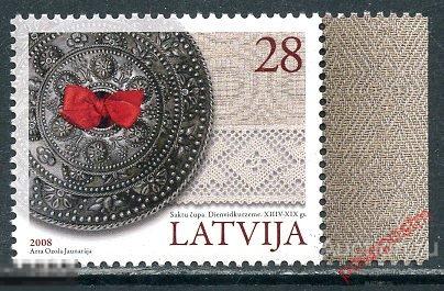 ЛАТВИЯ 2008 № Михель: 746 Украшения 