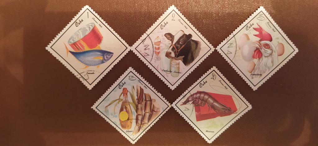 Марки Кубы, 1968, Продукты питания