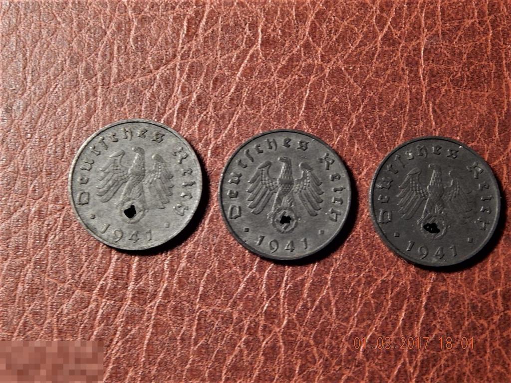 ГЕРМАНИЯ-3 РЕЙХ-10 ПФЕННИГ1941-A-